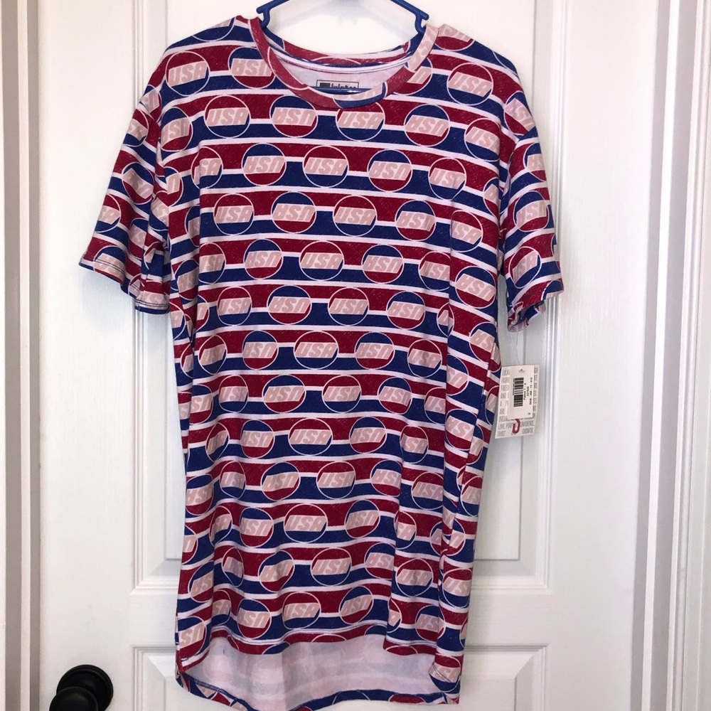 🇺🇸 NWT LuLaRoe Men’s patriotic unisex Patrick tee shirt S.